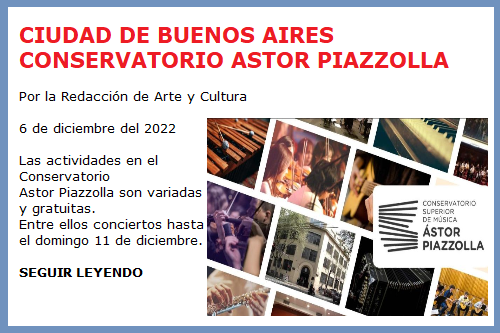 CONSERVATORIO ASTOR PIAZZOLLA